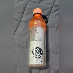 Starbucks Multicolor Dot Bottle with Orange Cap
